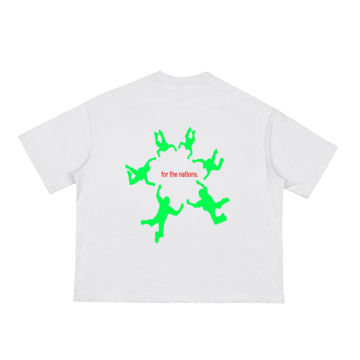 "FOR THE NATIONS" Boxy tee